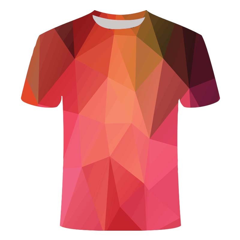 Creative line printing 3DT shirt men and women couple top